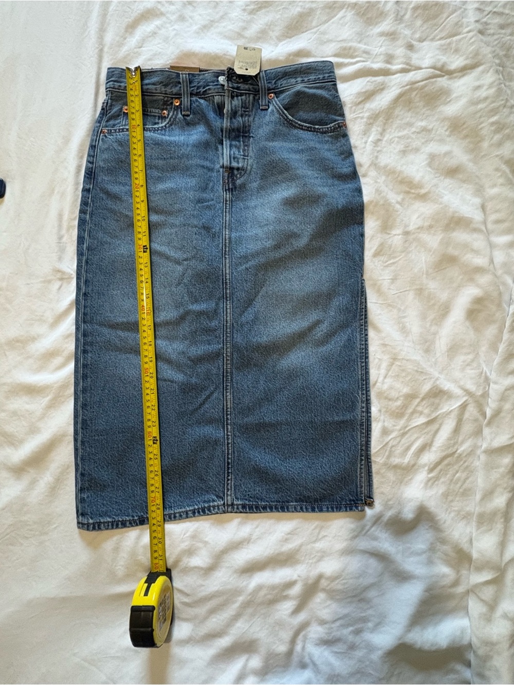Levi's - Denim Midi Women's Jean Skirt - 27 - Picture 11 of 16